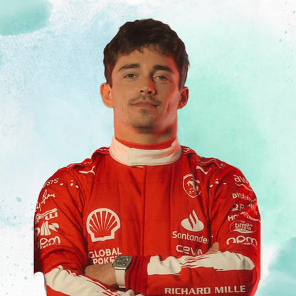 2023 New Las Vegas Charles Leclerc Formula 1 Scuderia Ferrari Replica Race Suit - view 2
