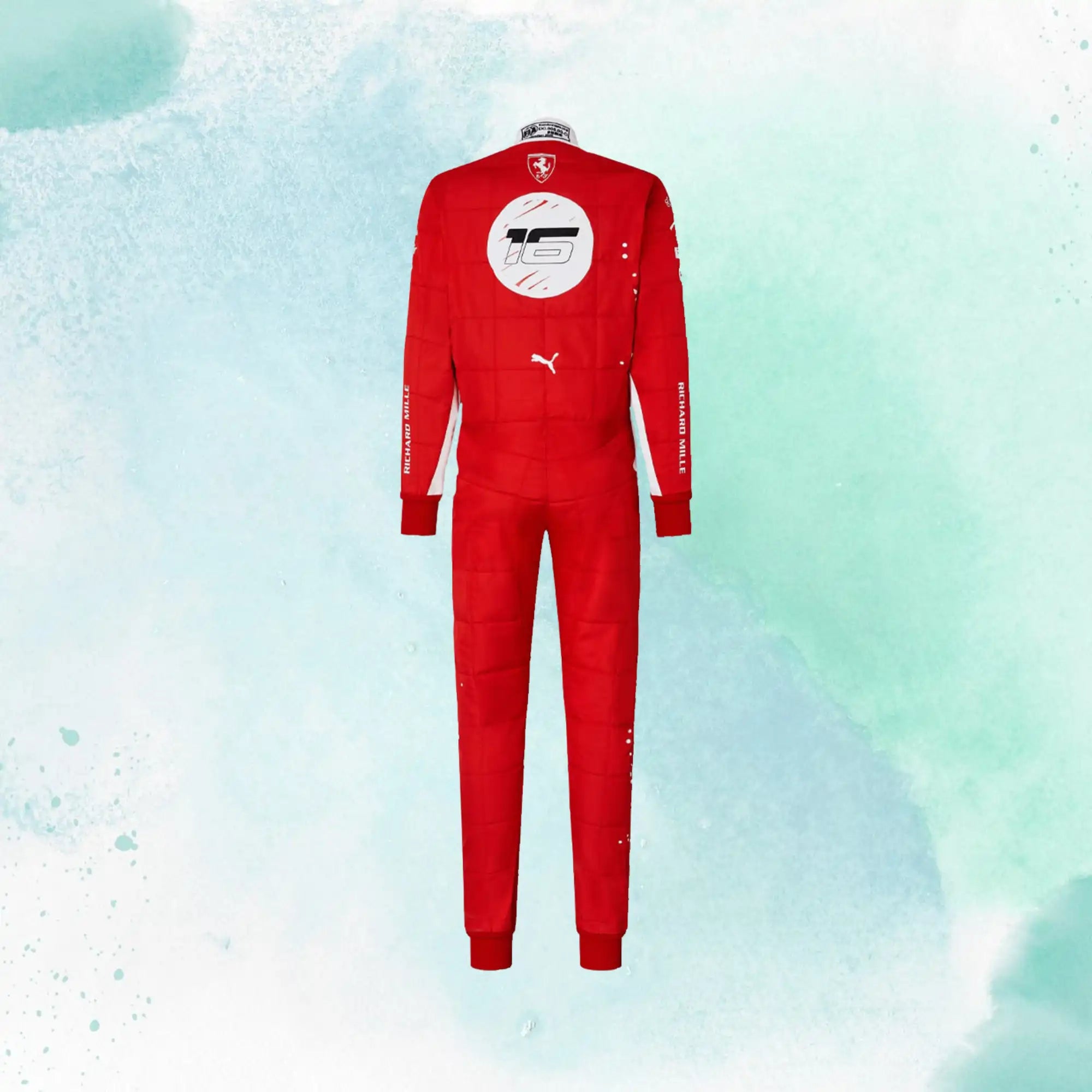 2023 New Las Vegas Charles Leclerc Formula 1 Scuderia Ferrari Replica Race Suit - view 4
