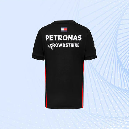 2023 New Mercedes AMG Petronas F1 Team Driver T-Shirt- Black - view 3