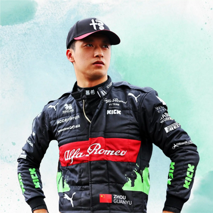 2023 New Valtteri Bottas Belgian Grand Prix F1 Team Alfa Romeo Replica Racing Suit - view 3