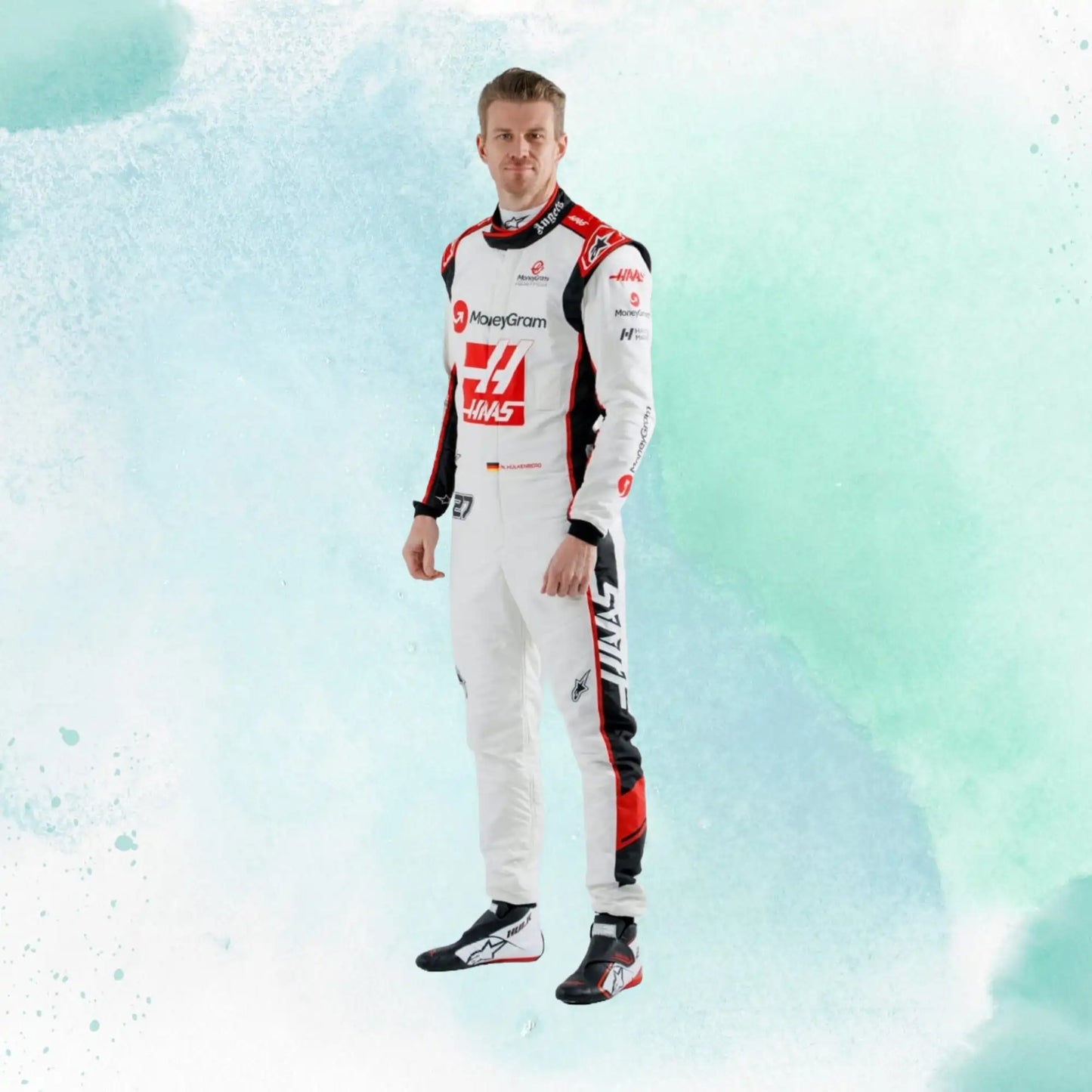 2023 Nico Hulkenberg Replica Racing Suit F1 Haas Team - view 1