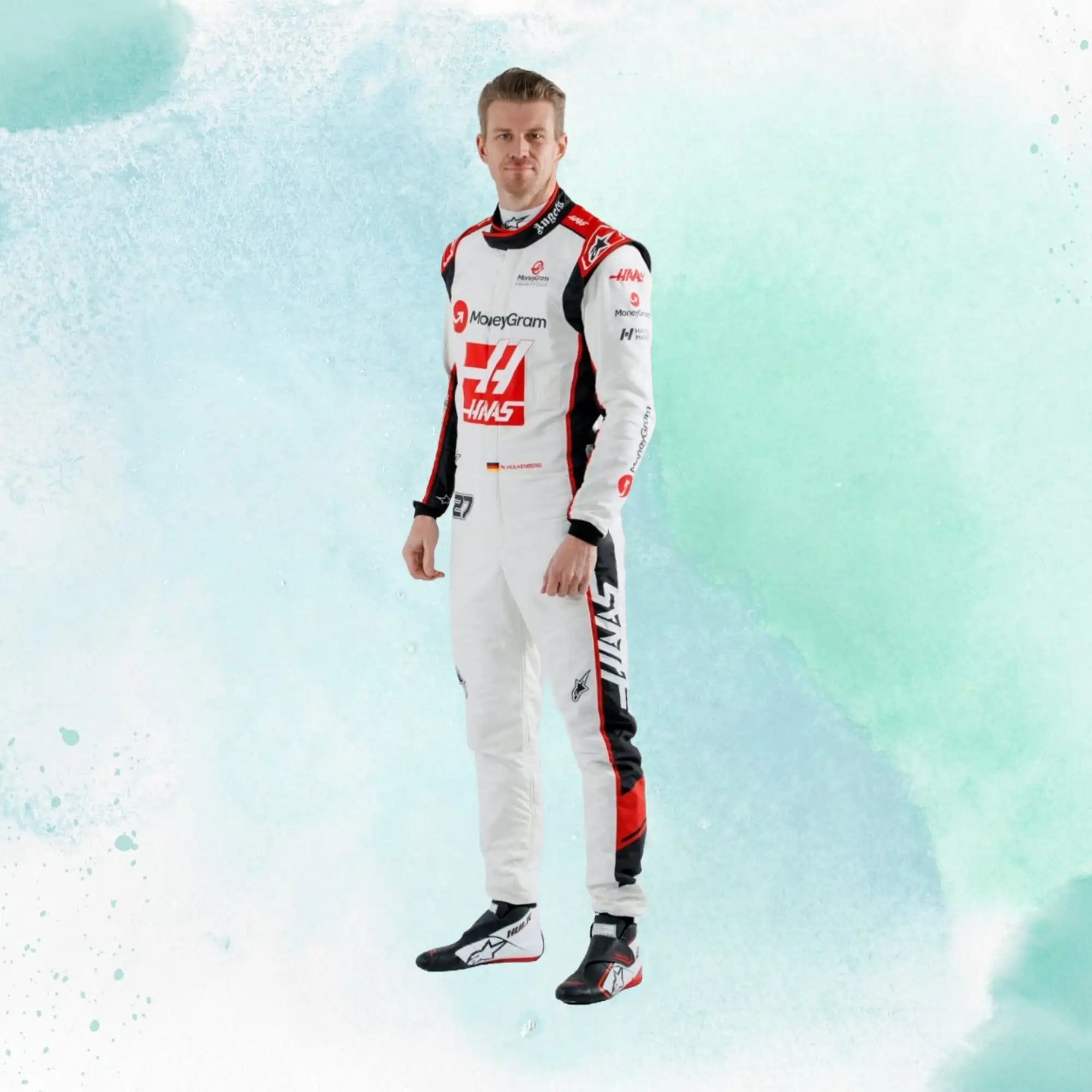 2023 Nico Hulkenberg Replica Racing Suit F1 Haas Team - view 1