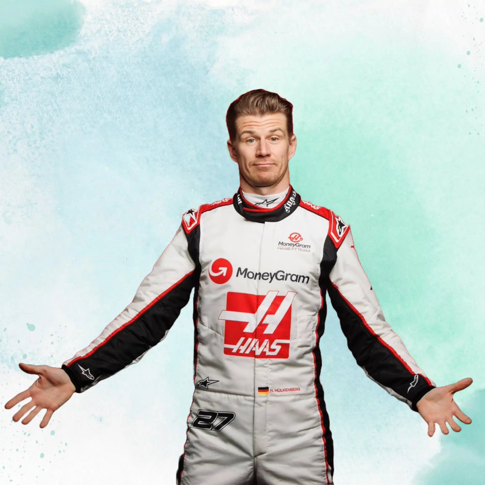 2023 Nico Hulkenberg Replica Racing Suit F1 Haas Team - view 4