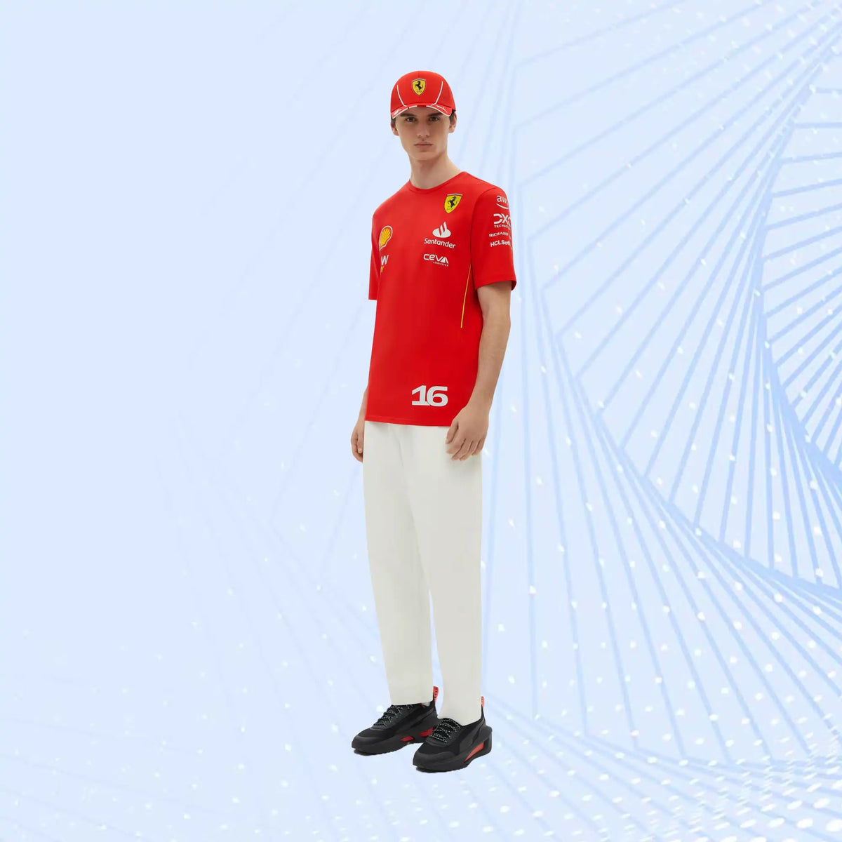 2024 Charles Leclerc Scuderia Ferrari Team Replica T-shirt - view 3