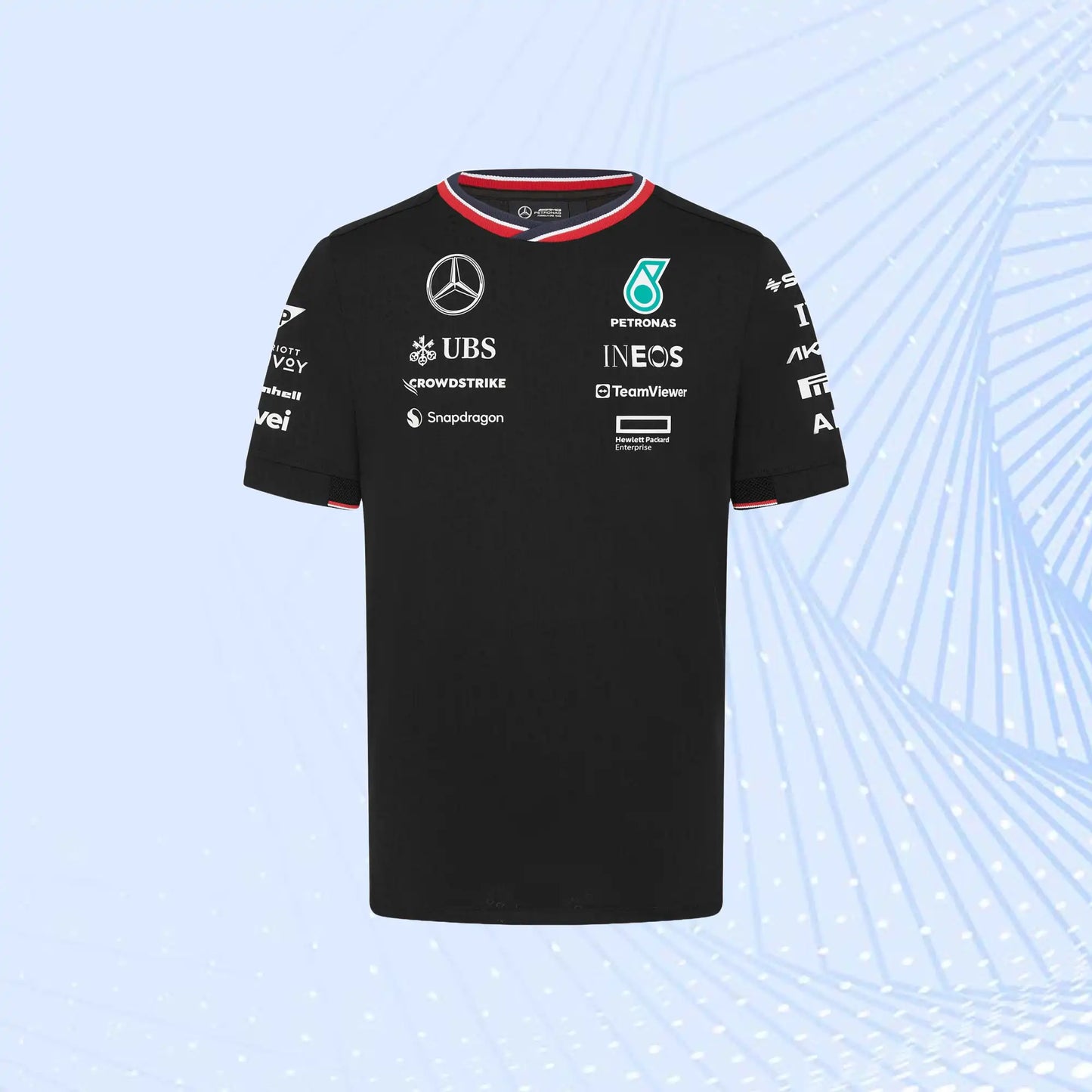 2024 Mercedes AMG Petronas F1 Team Driver T-Shirt- Black - view 2