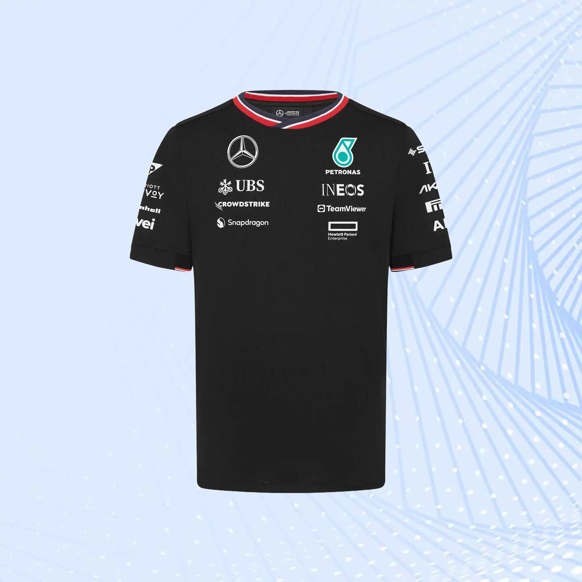 2024 Mercedes AMG Petronas F1 Team Driver T-Shirt- Black - view 2