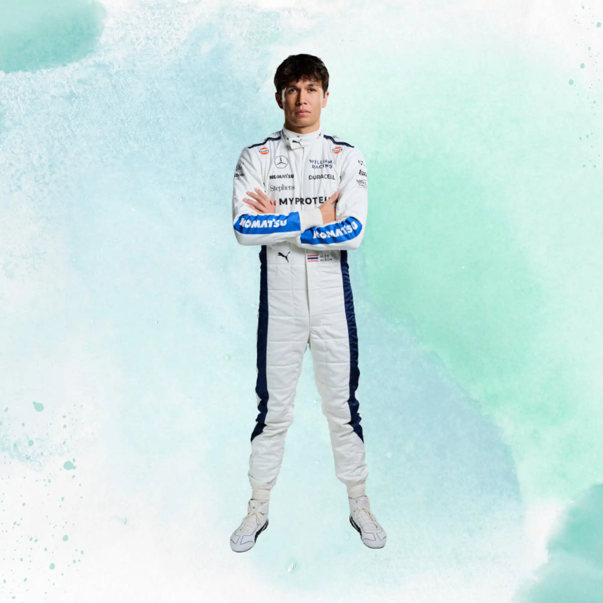 2024 New Alexander Albon F1 Team Williams Racing Replica Racing Suit - view 1