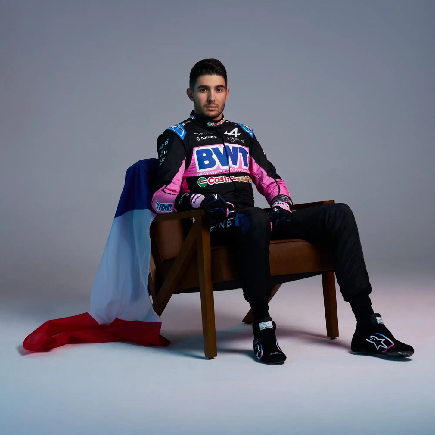 2024 New Esteban Ocon BWT Team Alpine Replica Racing Suit F1 Team - view 3