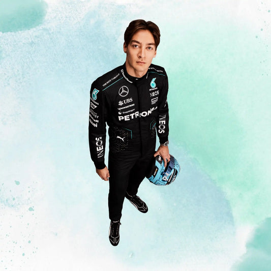 2024 New George Russell Mercedes AMG F1 Replica Racing Suit - view 2