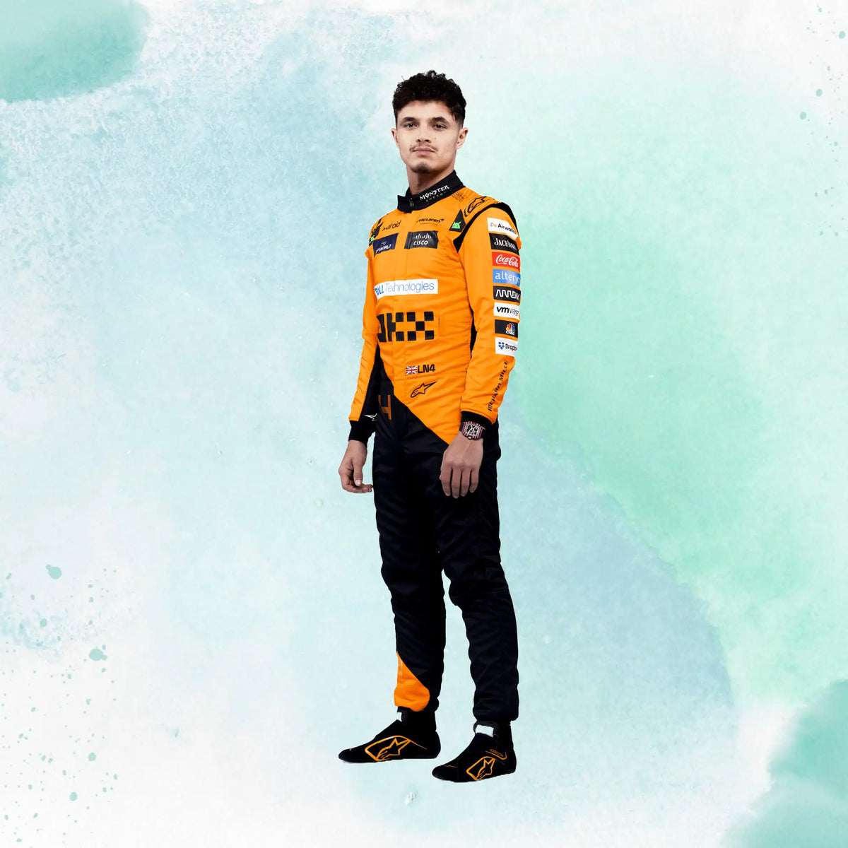 2024 New Lando Norris McLaren F1 Team Replica Racing Suit - view 1