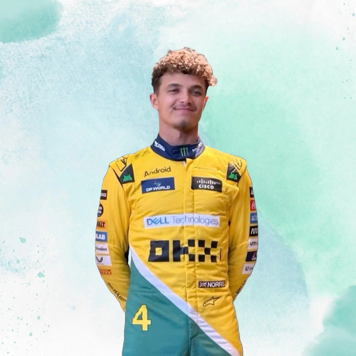 2024 New Lando Norris McLaren Monaco GP F1 Team Replica Racing Suit - view 1