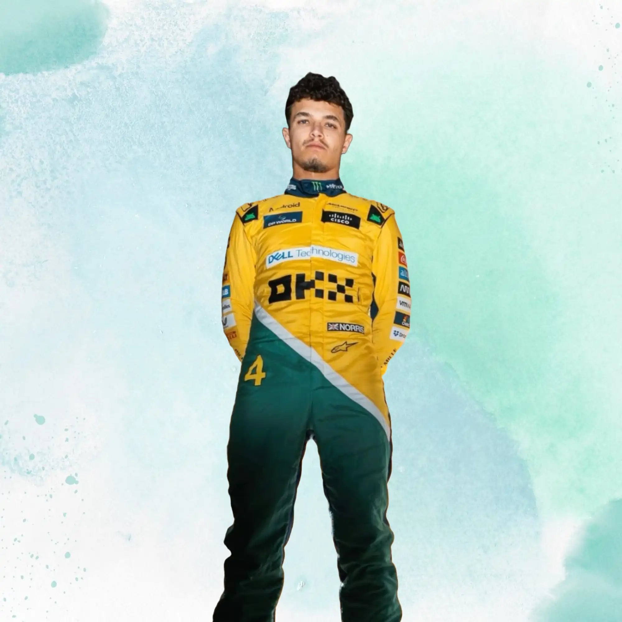 2024 New Lando Norris McLaren Monaco GP F1 Team Replica Racing Suit - view 3