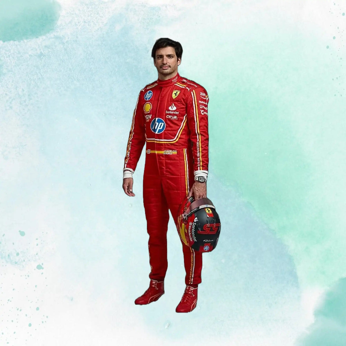 2024 Scuderia Ferrari HP Monaco GP F1 Team Replica Racing Suit - view 3