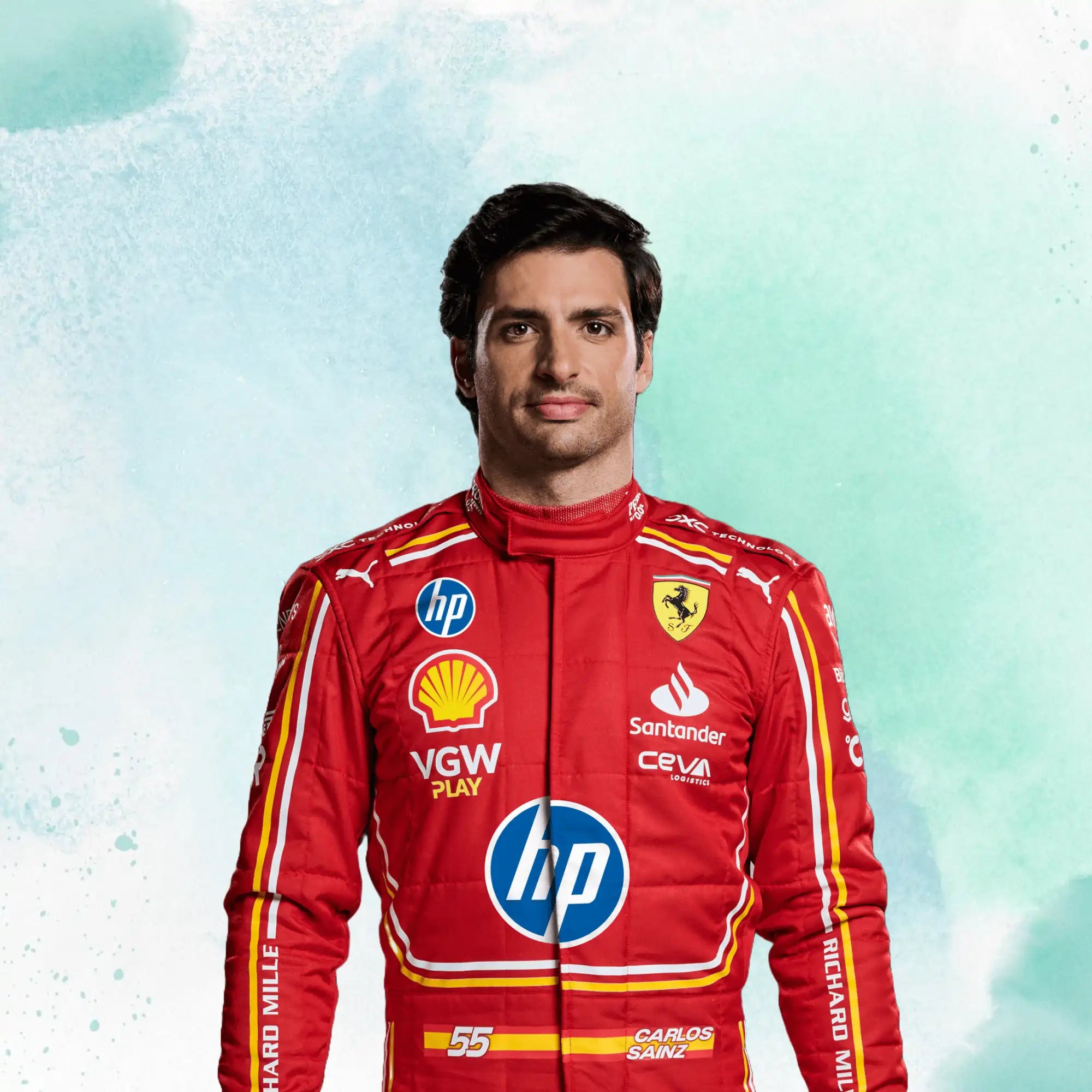 2024 Scuderia Ferrari HP Monaco GP F1 Team Replica Racing Suit - view 5