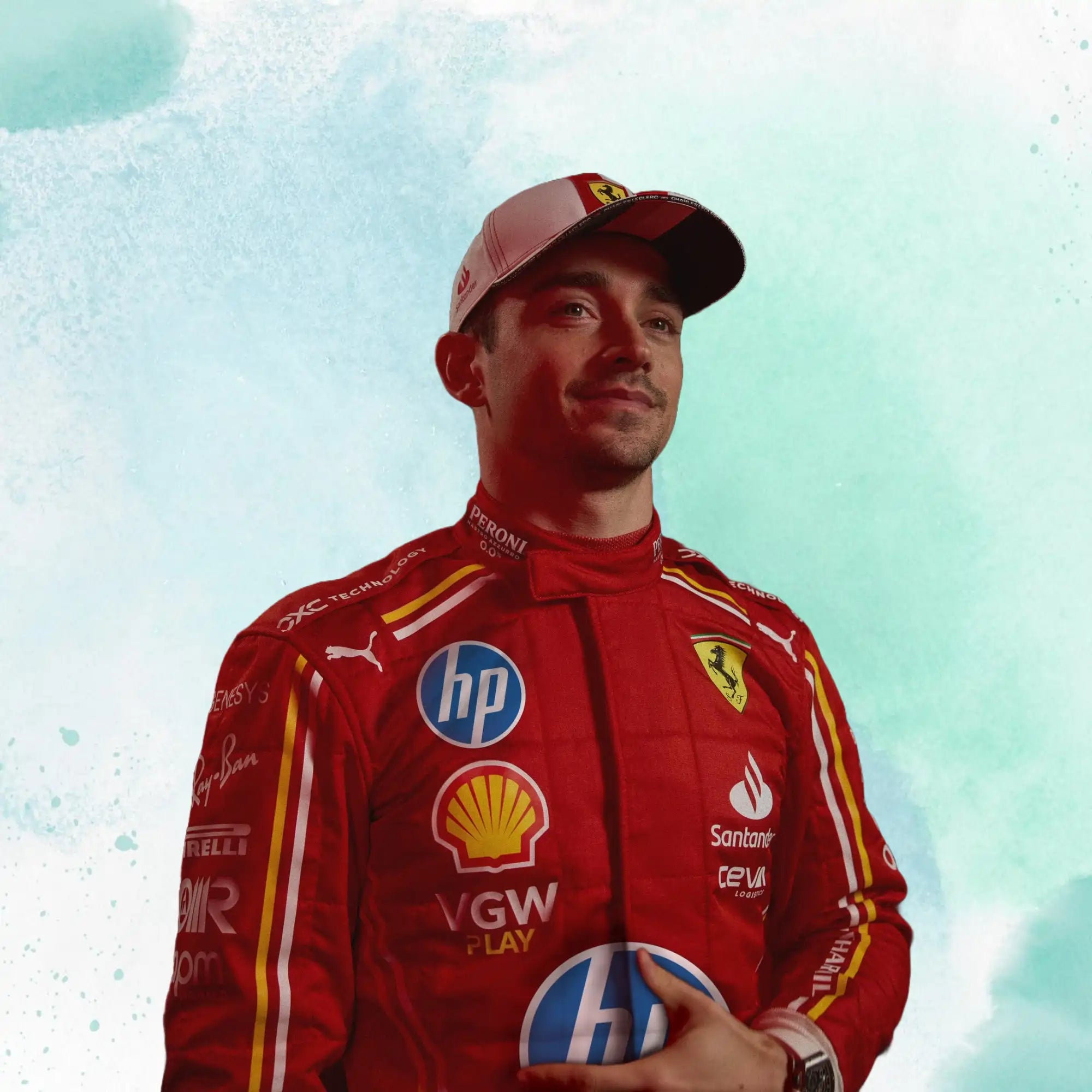 2024 Scuderia Ferrari HP Monaco GP F1 Team Replica Racing Suit - view 9
