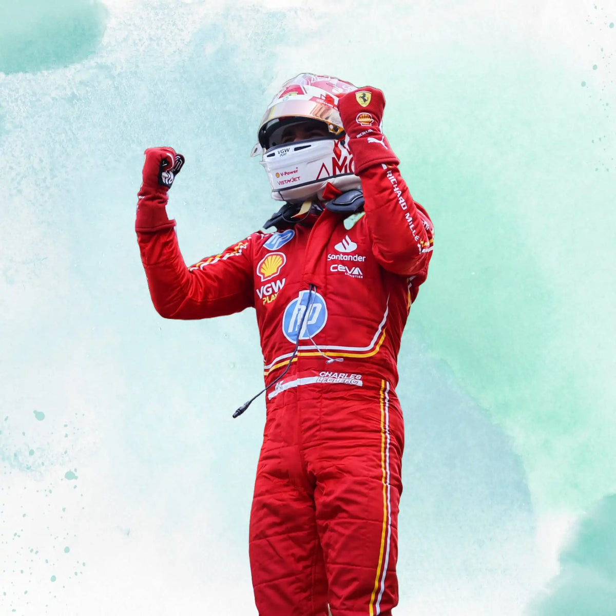 2024 Scuderia Ferrari HP Monaco GP F1 Team Replica Racing Suit - view 11