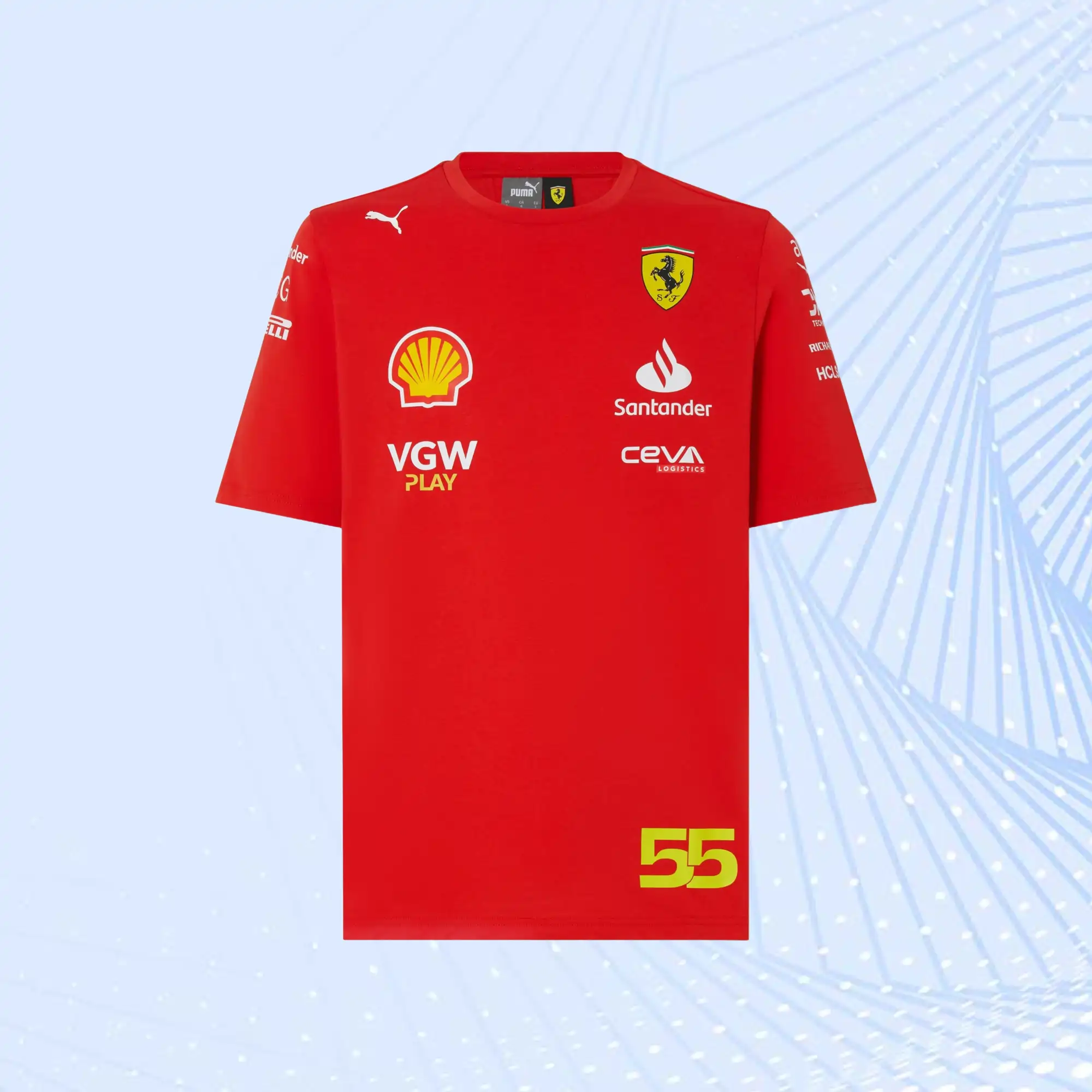 2024 Scuderia Ferrari Team Replica Carlos Sainz T-shirt - view 4