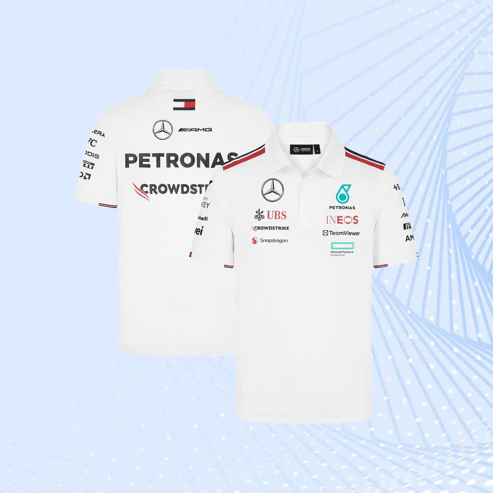 2024 Team Polo Mercedes AMG Petronas F1- White - view 1