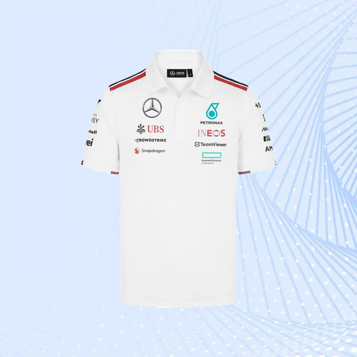 2024 Team Polo Mercedes AMG Petronas F1- White - view 2