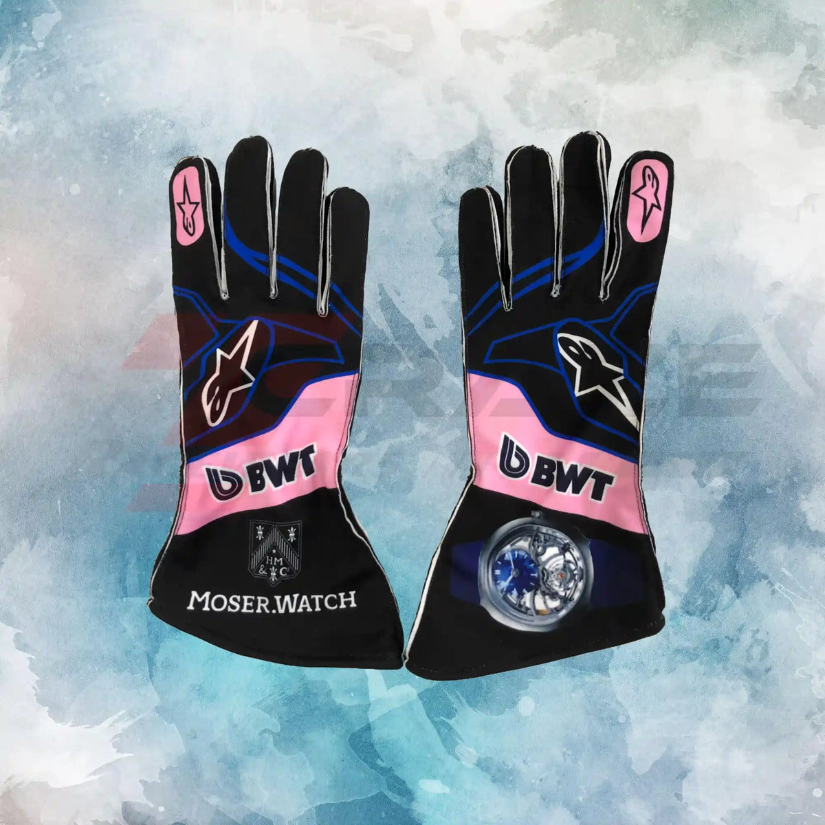2025 BWT Alpine F1 Gloves / New BWT Alpine F1 Gloves Replica Race Gloves - view 2