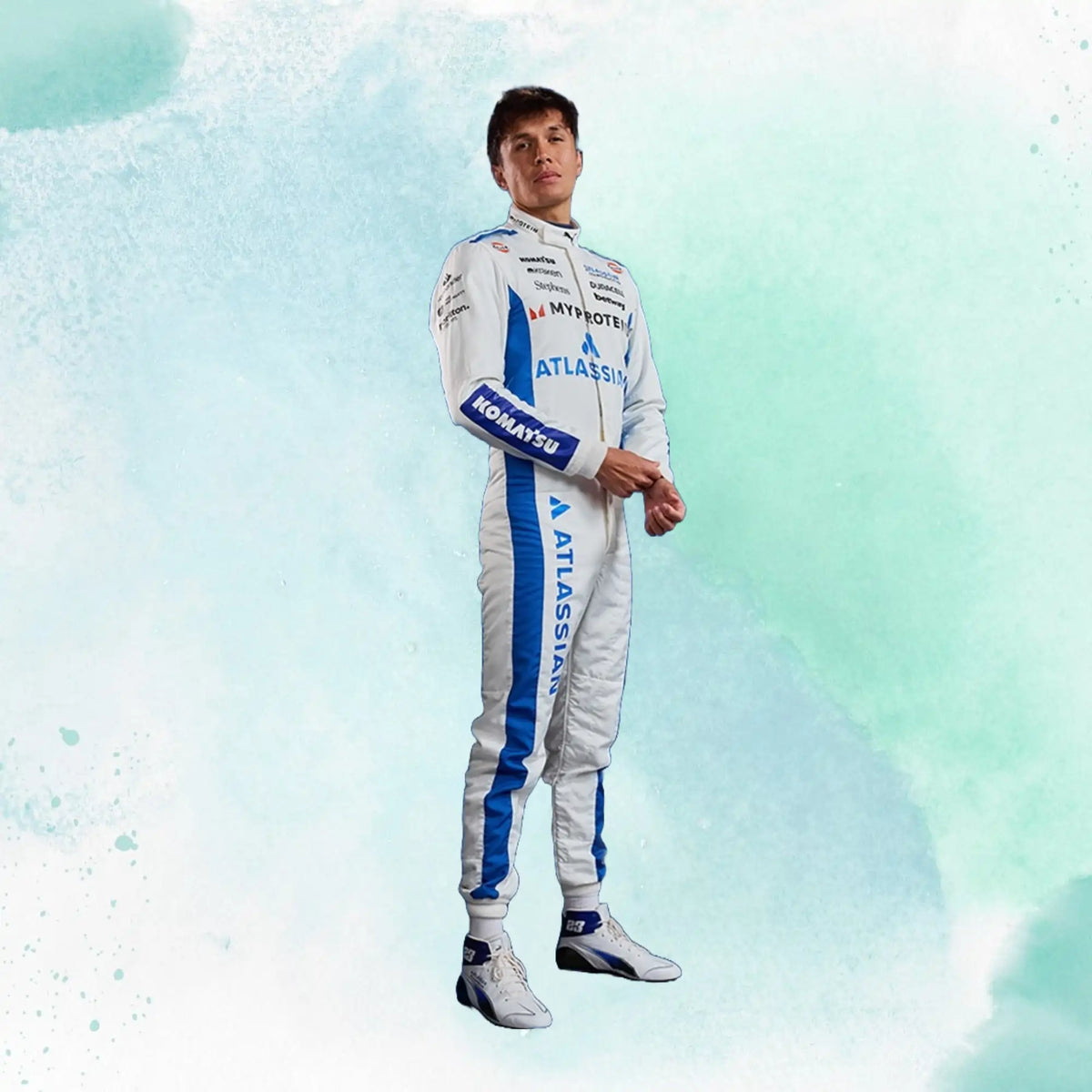 2025 Carlos Sainz & Alexander Albon F1 Team Williams Racing Replica Racing Suit - view 4
