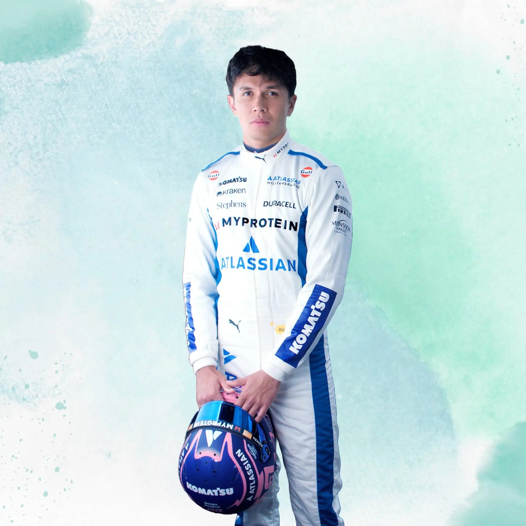 2025 Carlos Sainz & Alexander Albon F1 Team Williams Racing Replica Racing Suit - view 5