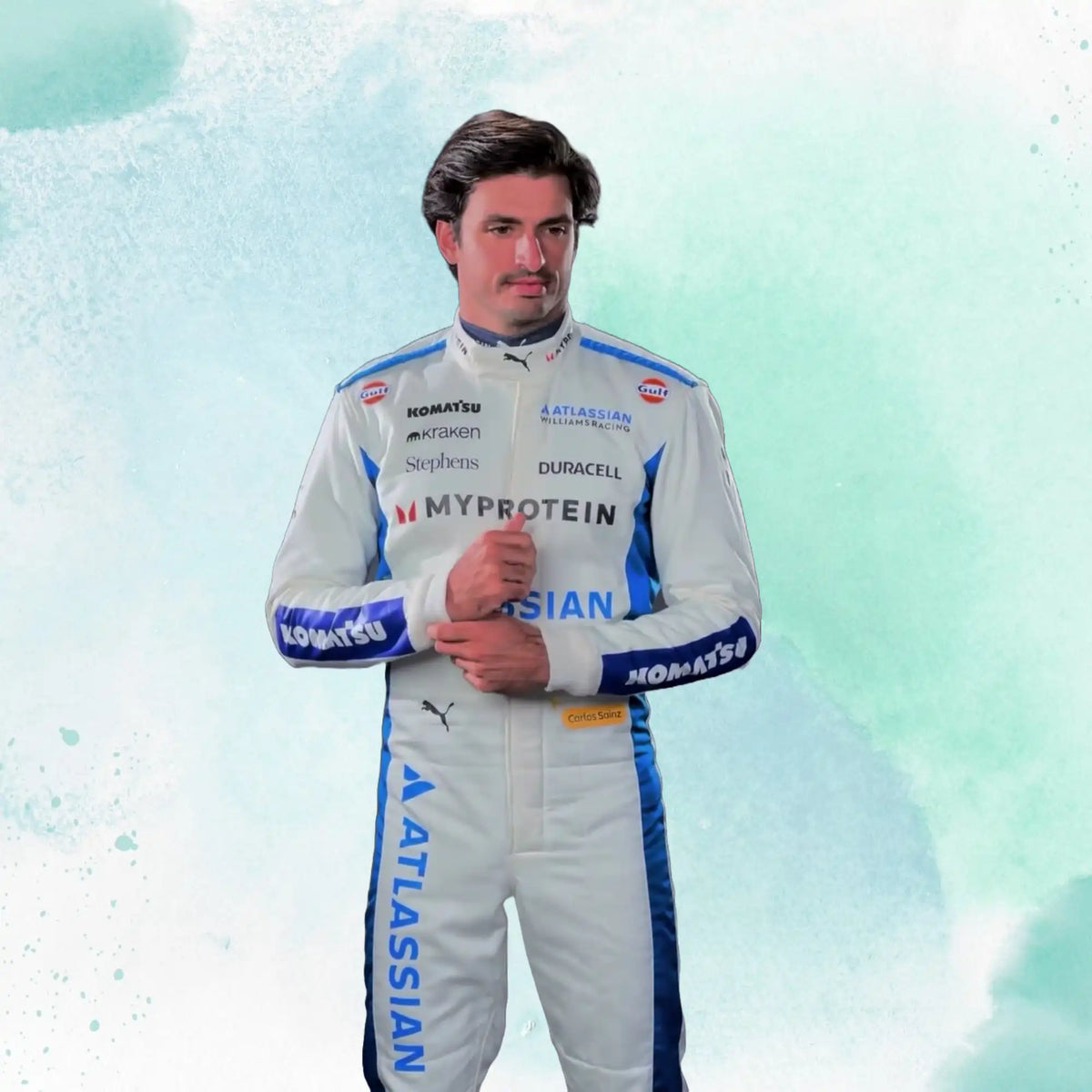 2025 Carlos Sainz & Alexander Albon F1 Team Williams Racing Replica Racing Suit - view 7