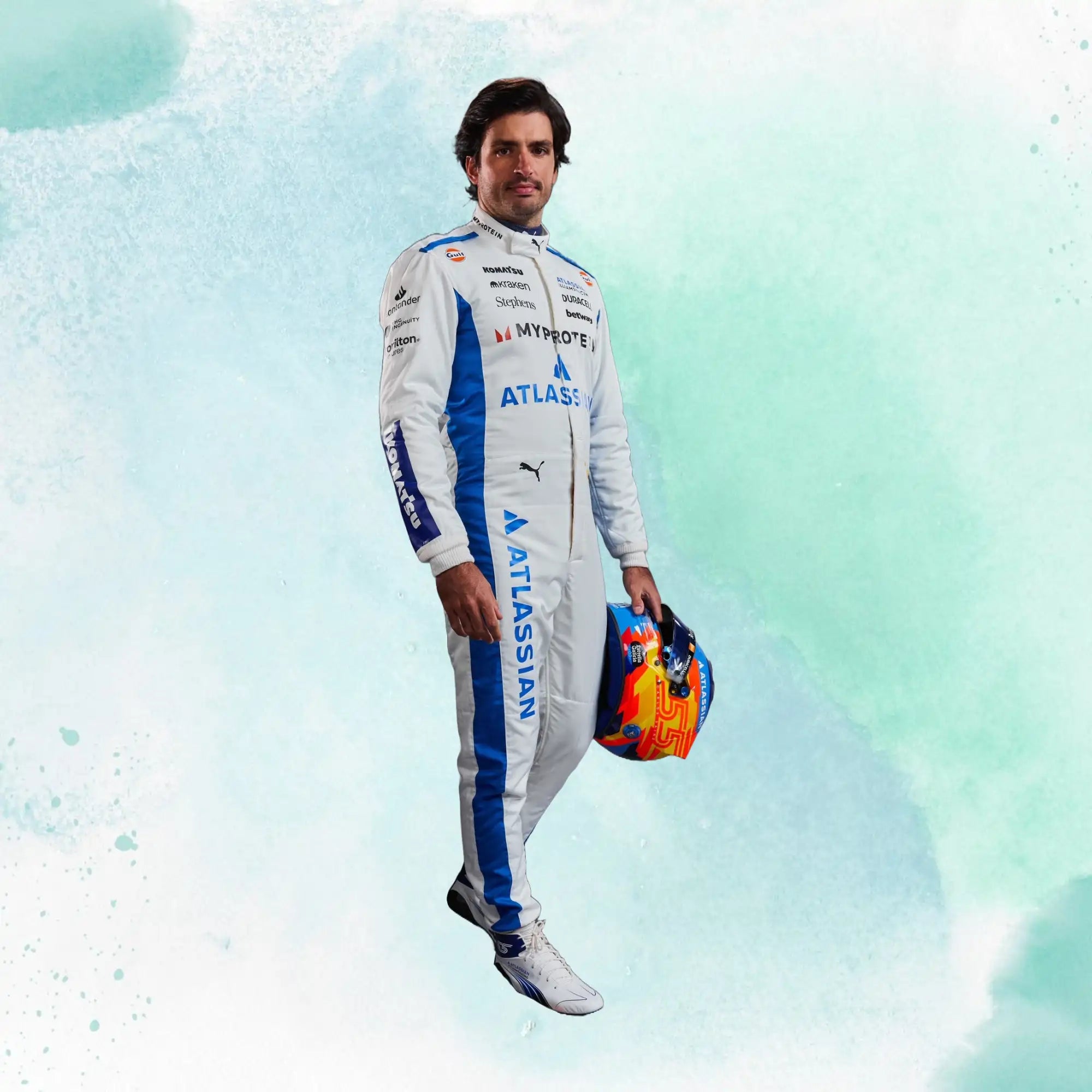 2025 Carlos Sainz & Alexander Albon F1 Team Williams Racing Replica Racing Suit - view 10