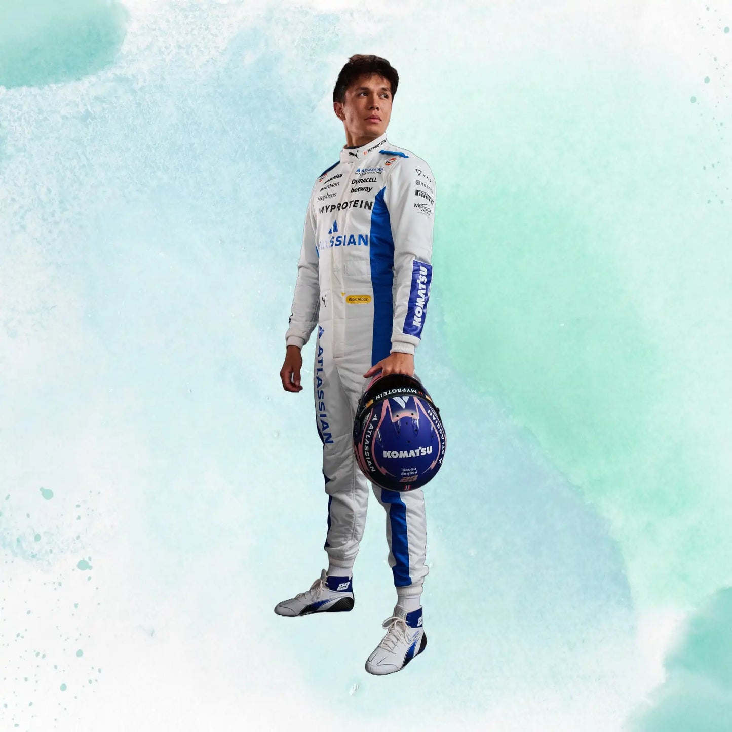 2025 Carlos Sainz & Alexander Albon F1 Team Williams Racing Replica Racing Suit - view 15