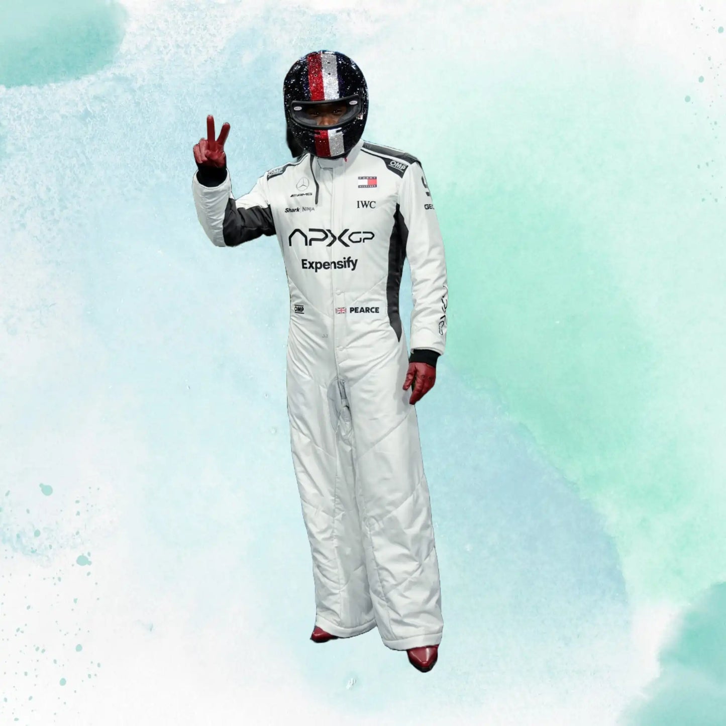 2025 Damson Idris Formula One The Movie APX GP F1 The Movie Replica Racing Suit - view 3