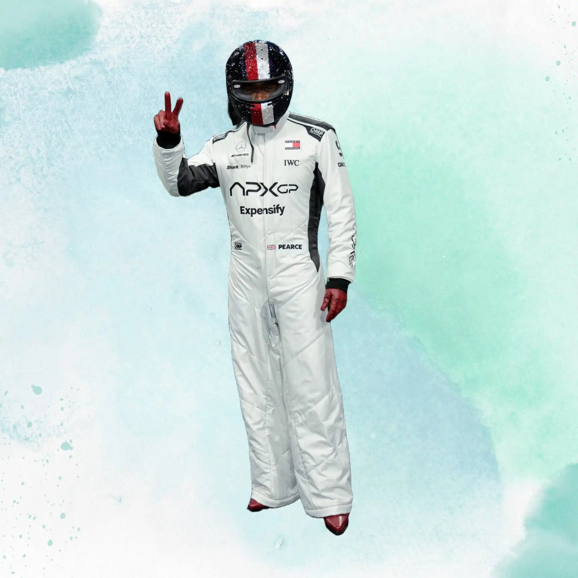 2025 Damson Idris Formula One The Movie APX GP F1 The Movie Replica Racing Suit - view 3