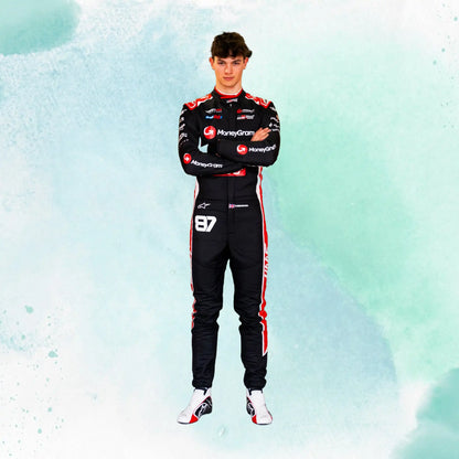 2025 Esteban Ocon & Oliver Bearman MoneyGram Haas F1 Team Replica Racing Suit - view 4