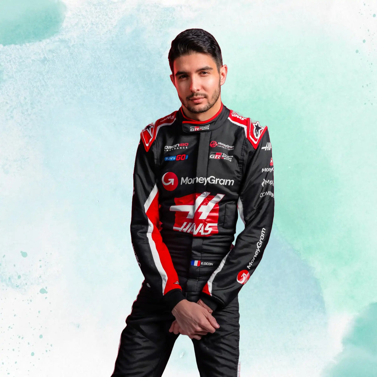 2025 Esteban Ocon & Oliver Bearman MoneyGram Haas F1 Team Replica Racing Suit - view 7