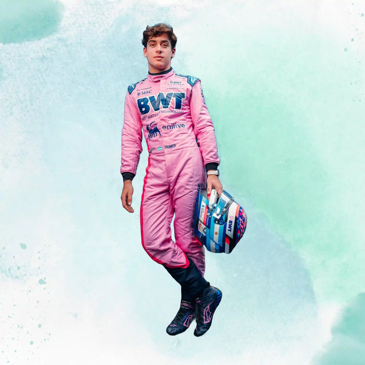 2025 Franco Colapinto Austrian Grand Prix BWT Alpine F1 Team Replica Racing Suit - view 1