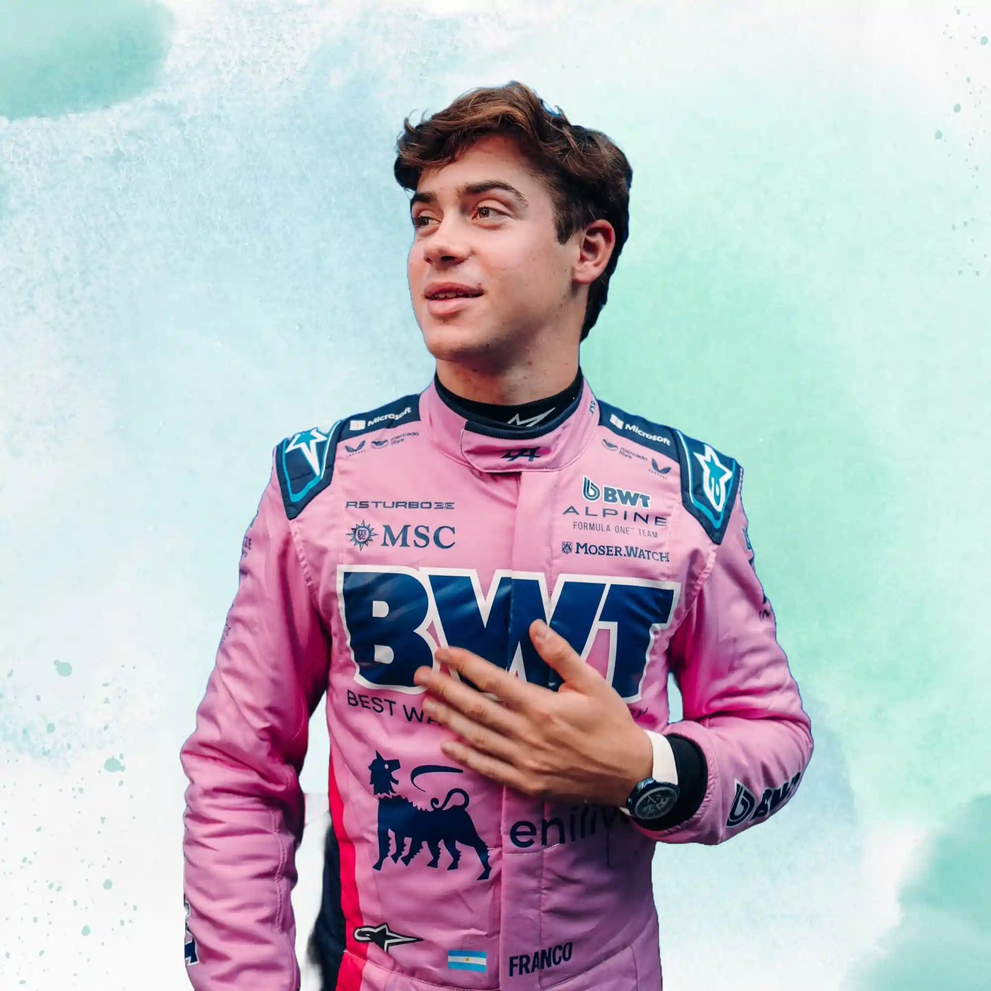 2025 Franco Colapinto Austrian Grand Prix BWT Alpine F1 Team Replica Racing Suit - view 3