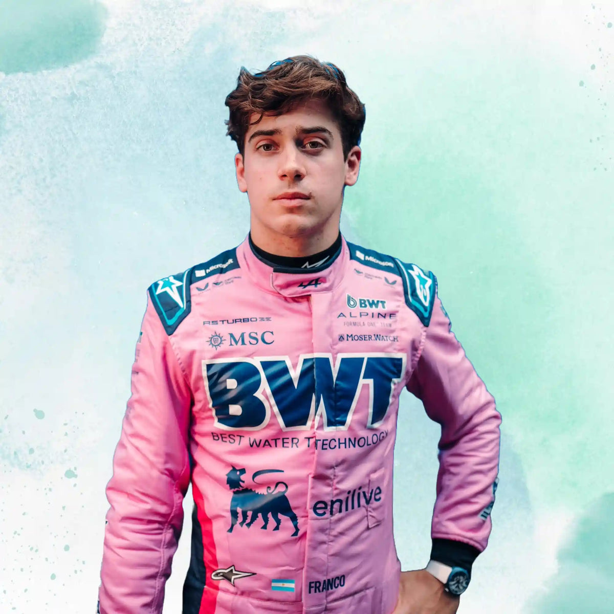 2025 Franco Colapinto Austrian Grand Prix BWT Alpine F1 Team Replica Racing Suit - view 4