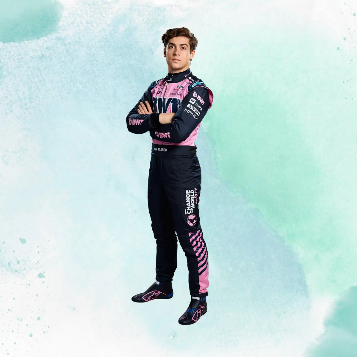 2025 Franco Colapinto BWT Alpine F1 Team Replica Racing Suit - view 1