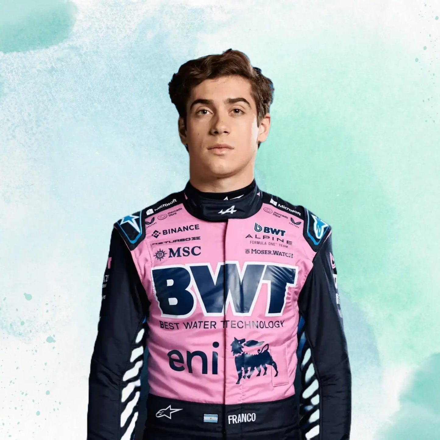 2025 Franco Colapinto BWT Alpine F1 Team Replica Racing Suit - view 2
