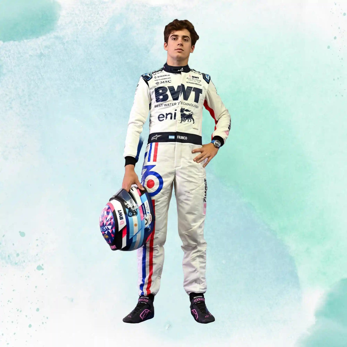 2025 Franco Colapinto Spanish GP BWT Alpine F1 Team Replica Racing Suit - view 1
