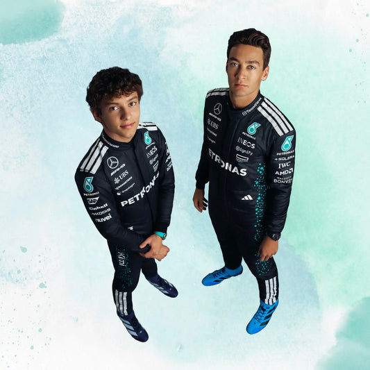 2025 George Russell & Andrea Kimi Antonelli Mercedes AMG F1 Replica Racing Suit - view 2