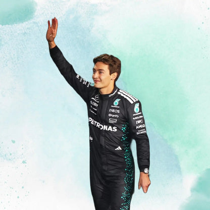 2025 George Russell & Andrea Kimi Antonelli Mercedes AMG F1 Replica Racing Suit - view 10