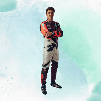 2025 George Russell & Andrea Kimi Antonelli Miami GP Mercedes AMG F1 Replica Racing Suit - view 5