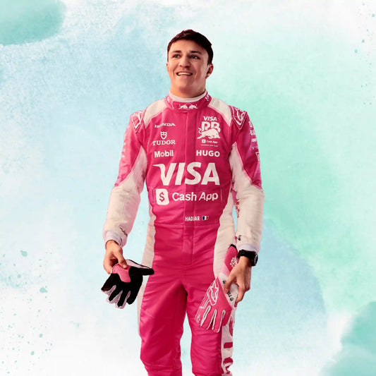2025 Isack Hadjar Miami GP Visa Cash App RB Formula One Team Replica Racing Suit - view 2