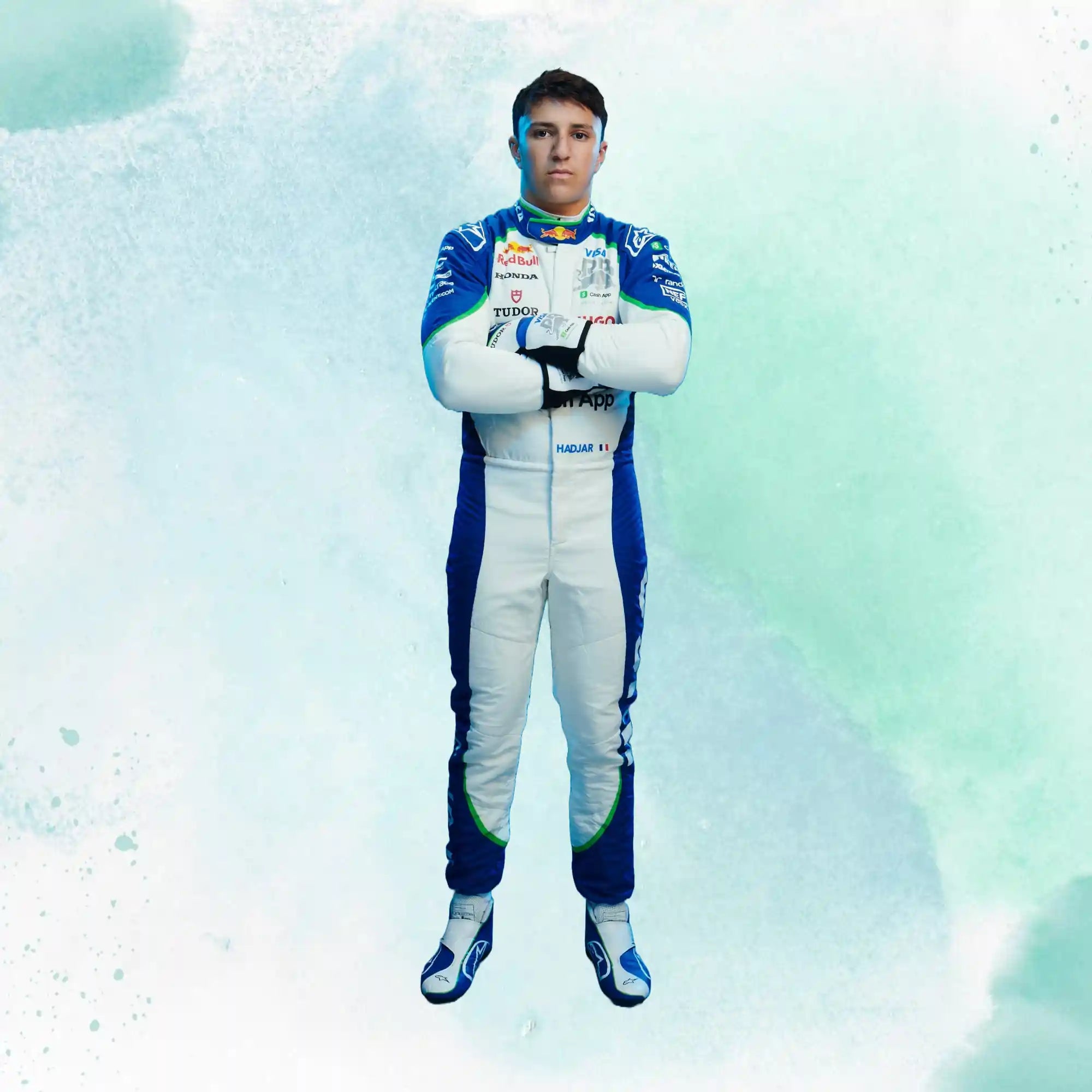 2025 Isack Hadjar Visa Cash App RB Formula One Team Replica Racing Suit - view 2