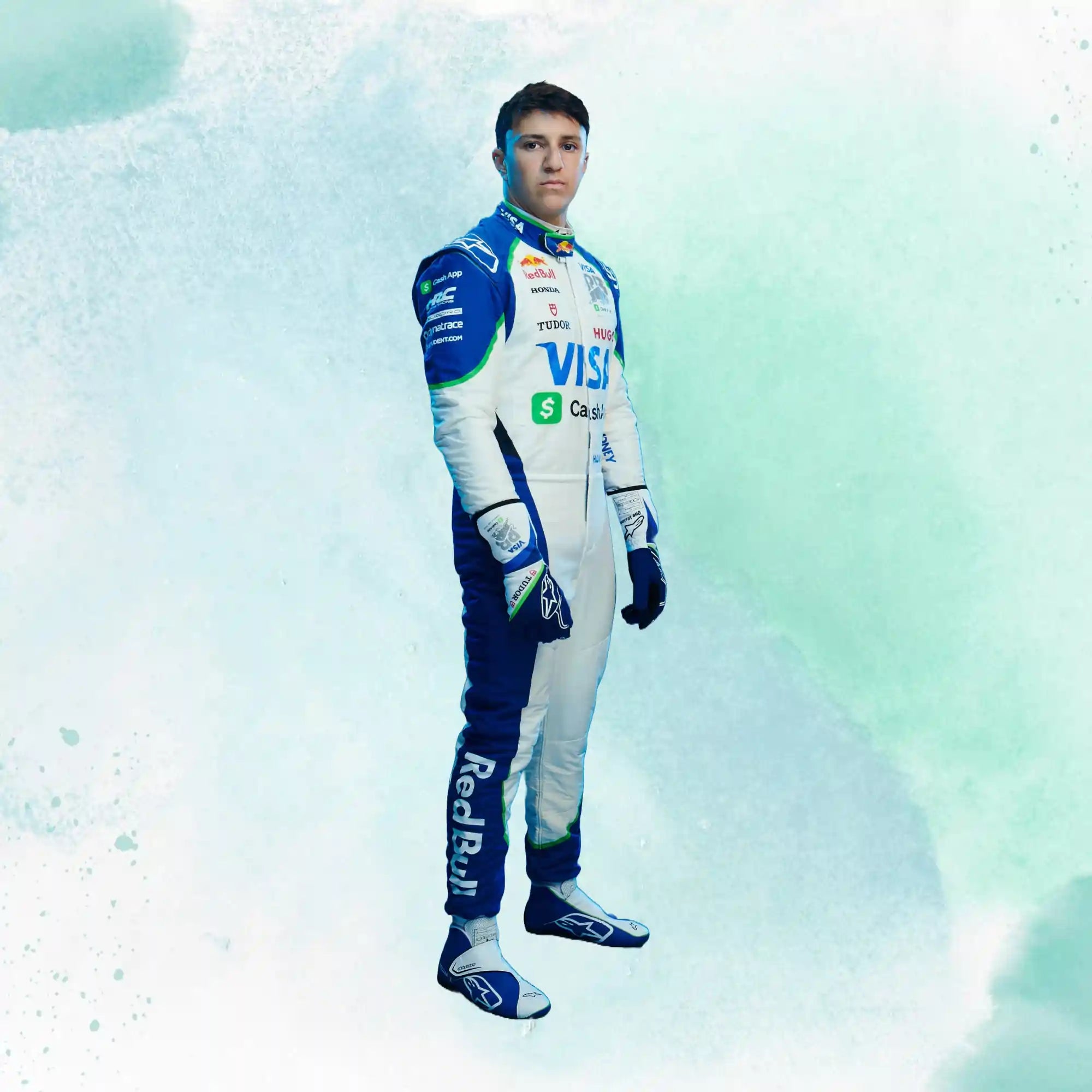 2025 Isack Hadjar Visa Cash App RB Formula One Team Replica Racing Suit - view 4