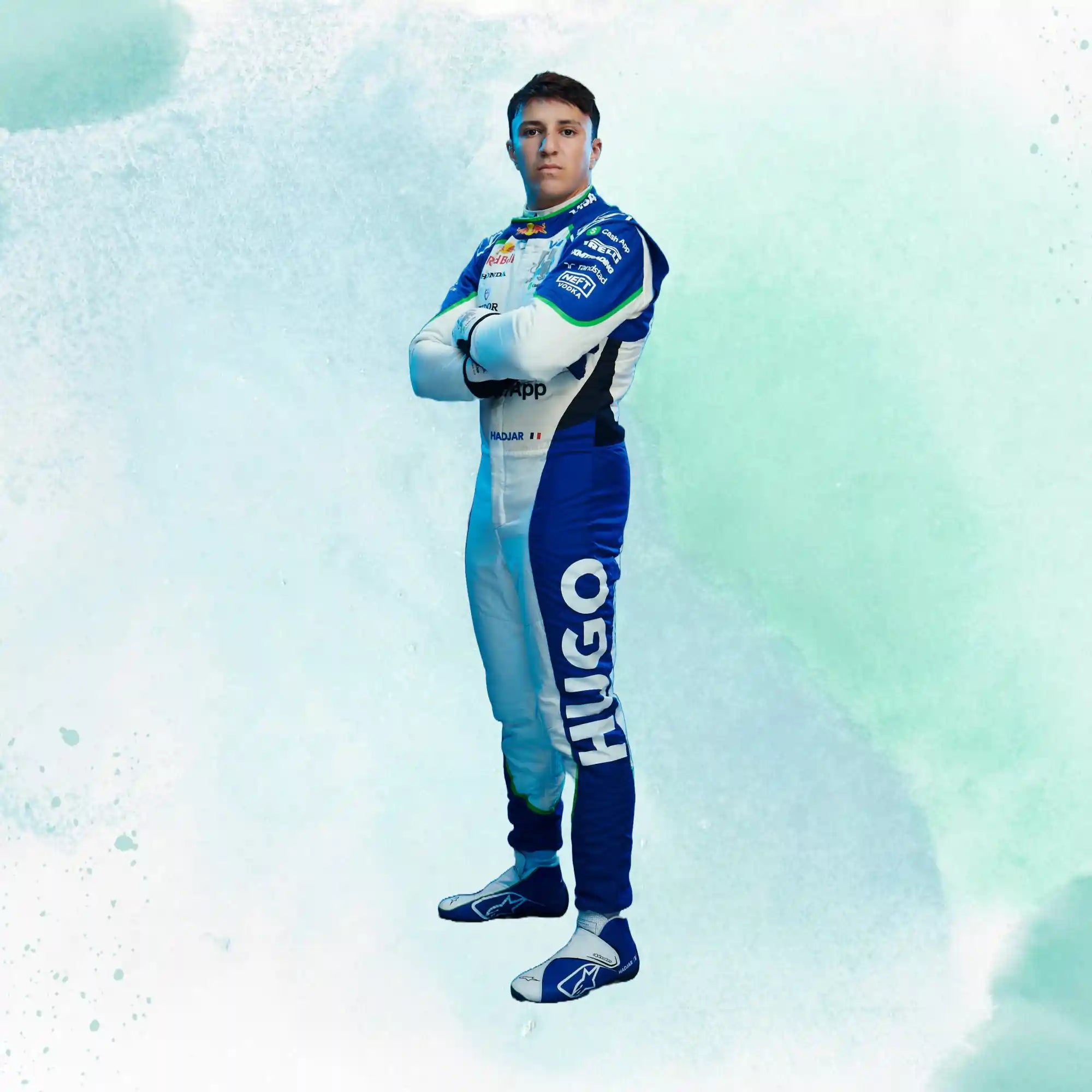 2025 Isack Hadjar Visa Cash App RB Formula One Team Replica Racing Suit - view 6