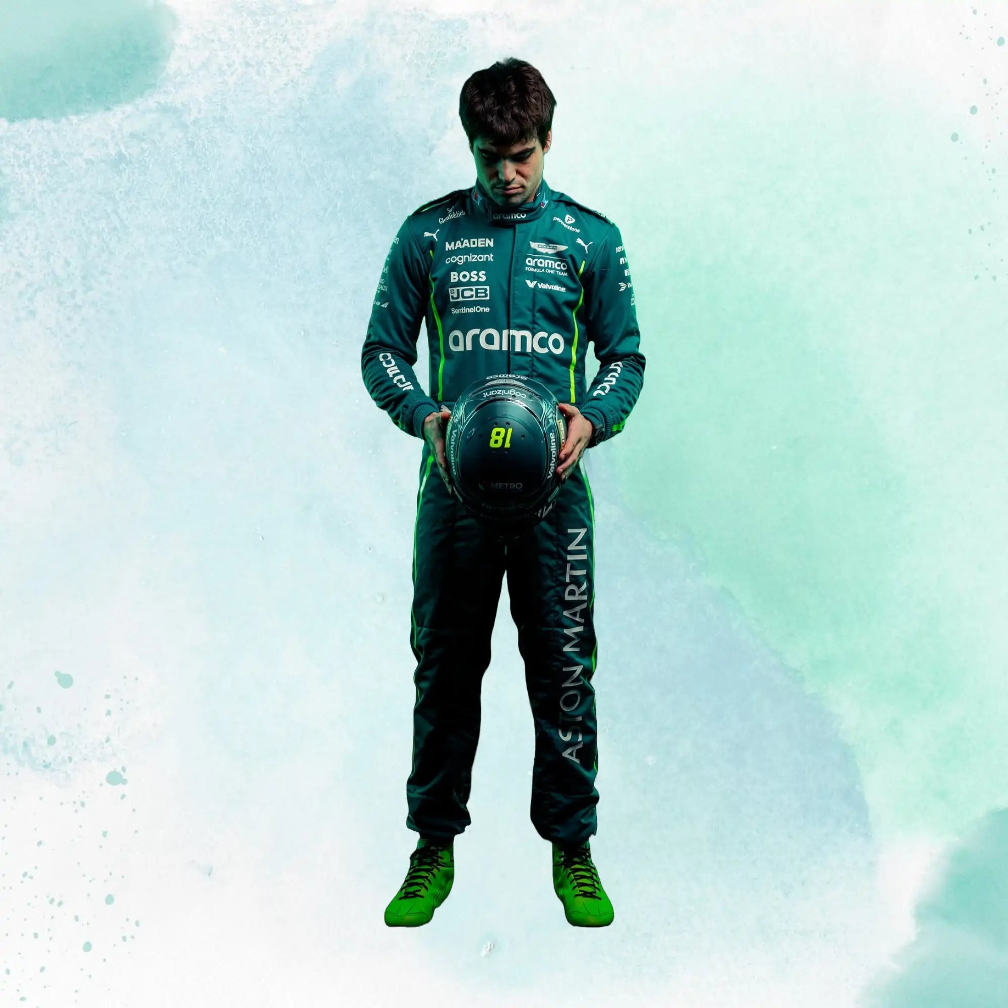 2025 Lance Stroll F1 Team Aston Martin Replica Racing Suit - view 1