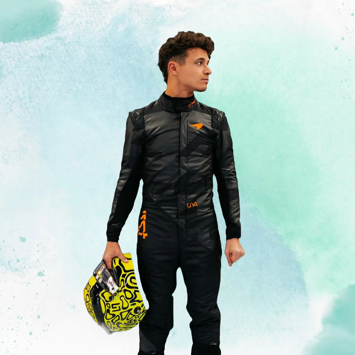 2025 Lando Norris Black McLaren F1 Team Replica Racing Suit - view 1