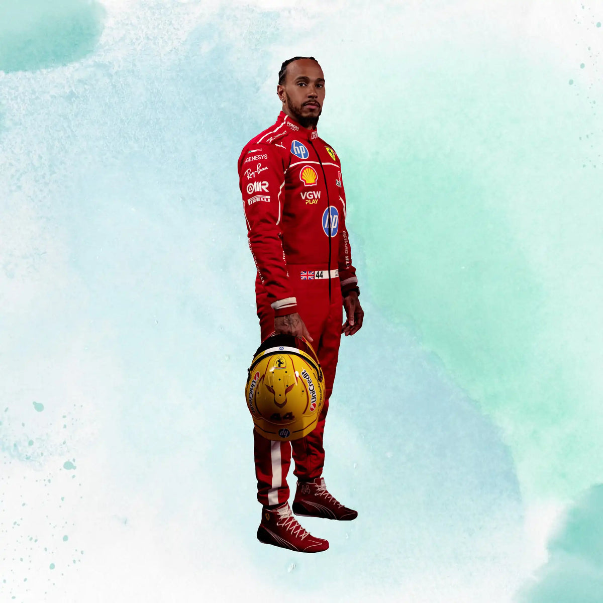 2025 Lewis Hamilton Scuderia Ferrari HP F1 Team Replica Racing Suit - view 1