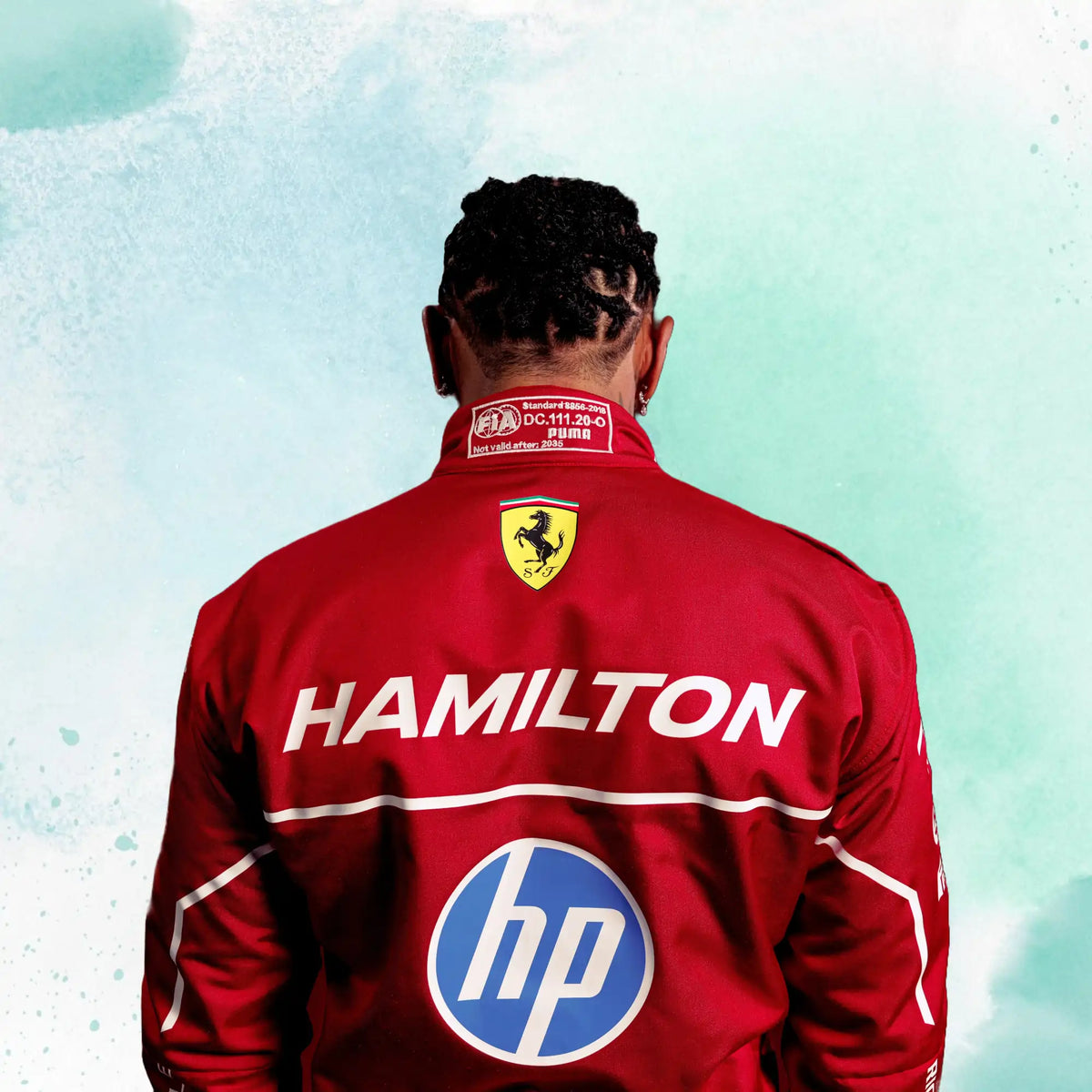 2025 Lewis Hamilton Scuderia Ferrari HP F1 Team Replica Racing Suit - view 2